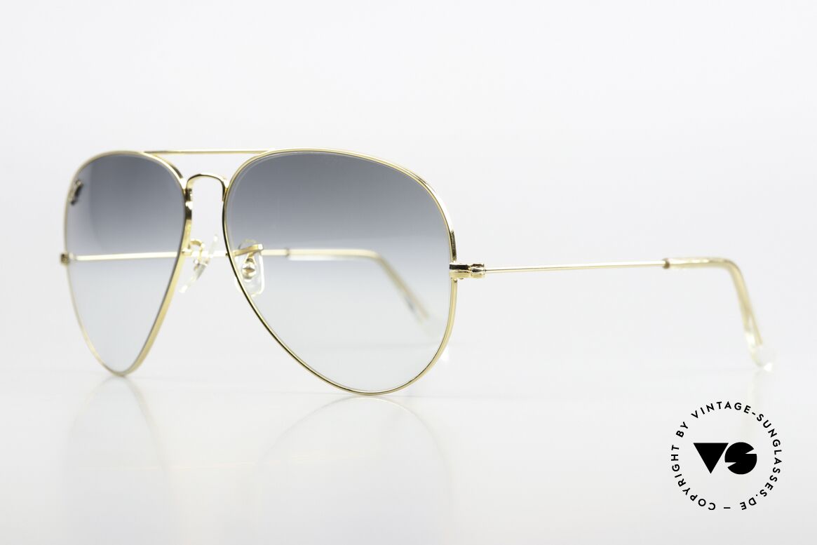 Ray Ban Large Metal II Precious Metals Verlaufsgläser, produziert in den 70ern & 80ern v. Bausch&Lomb, Passend für Herren