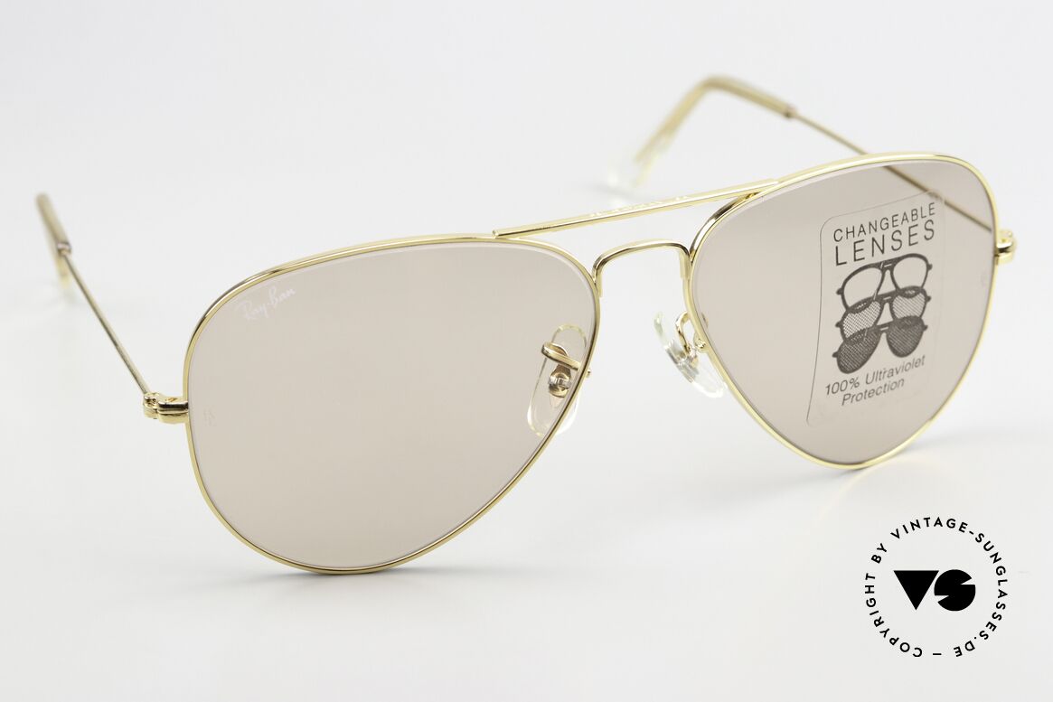 Ray Ban Large Metal Changeable Linsen B&L USA, Changeable-Gläser: selbstverdunkelnd bei Sonne, Passend für Herren und Damen Ray Ban Large Metal Changeable Linsen B&L USA, Changeable-Gläser: selbstverdunkelnd bei Sonne, Passend für Herren und Damen