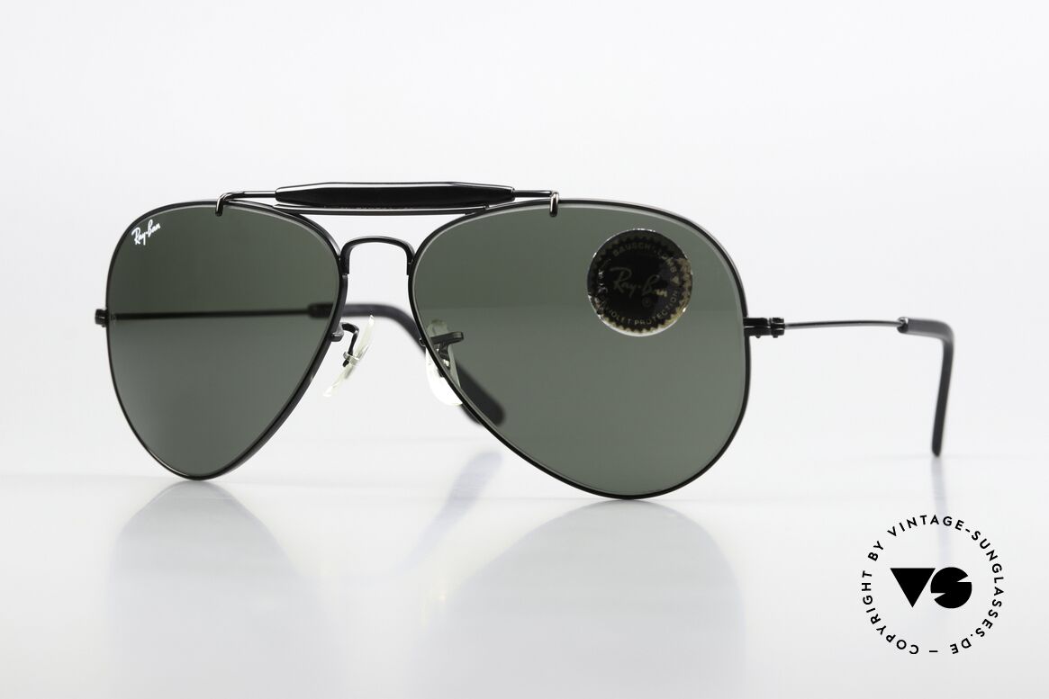 Ray Ban Outdoorsman Ultra Rare Version In 58mm Size, legendäre Ray-Ban USA B&L Pilotensonnenbrille, Passend für Herren Ray Ban Outdoorsman Ultra Rare Version In 58mm Size, legendäre Ray-Ban USA B&L Pilotensonnenbrille, Passend für Herren