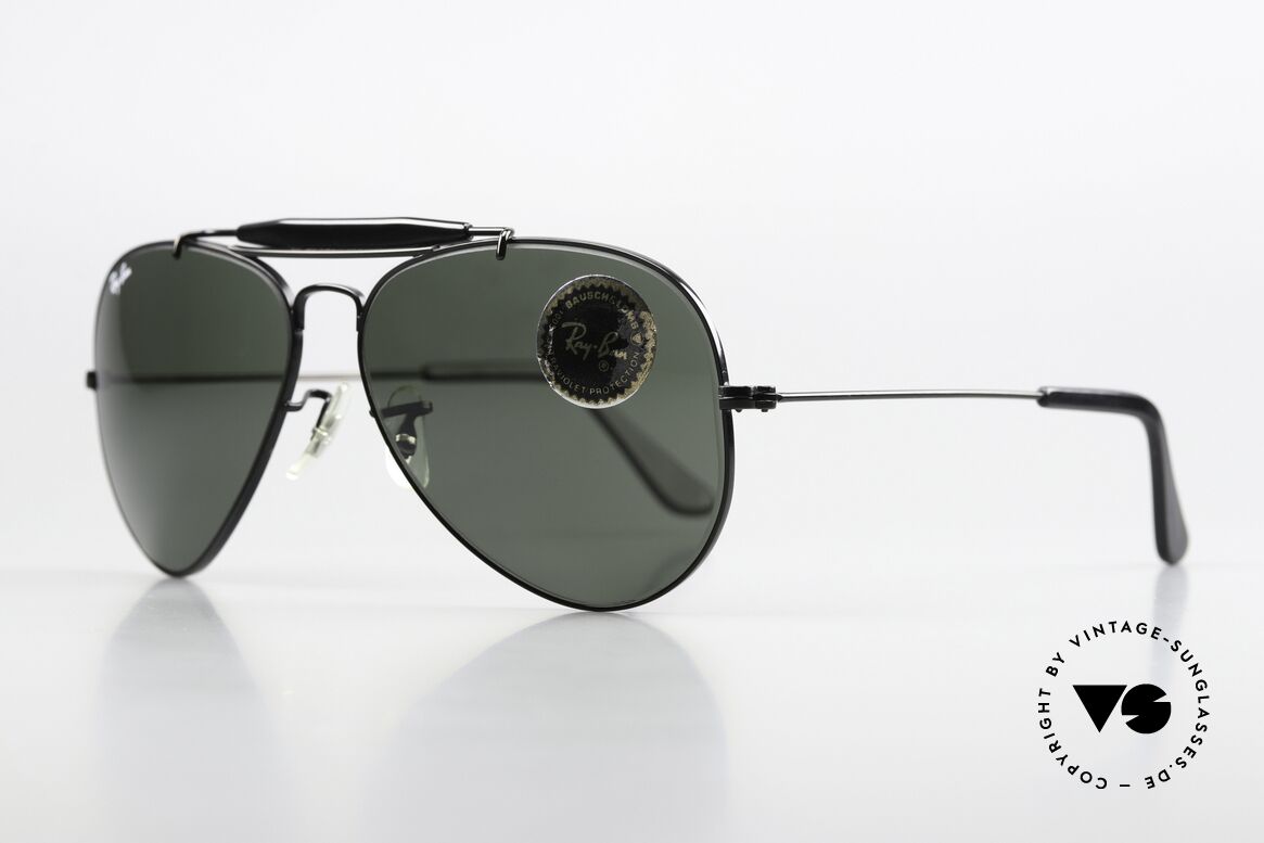 Ray Ban Outdoorsman Ultra Rare Version In 58mm Size, die vintage Pilotenbrille, sehr RARE Größe 58/14, Passend für Herren Ray Ban Outdoorsman Ultra Rare Version In 58mm Size, die vintage Pilotenbrille, sehr RARE Größe 58/14, Passend für Herren