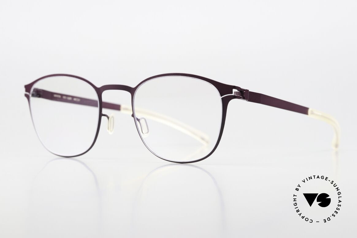 Mykita Cleo Damenbrille No1 Collection, Color 225 = "Plum" (Pflaume) with clear DEMO lenses, Passend für Damen Mykita Cleo Damenbrille No1 Collection, Color 225 = "Plum" (Pflaume) with clear DEMO lenses, Passend für Damen