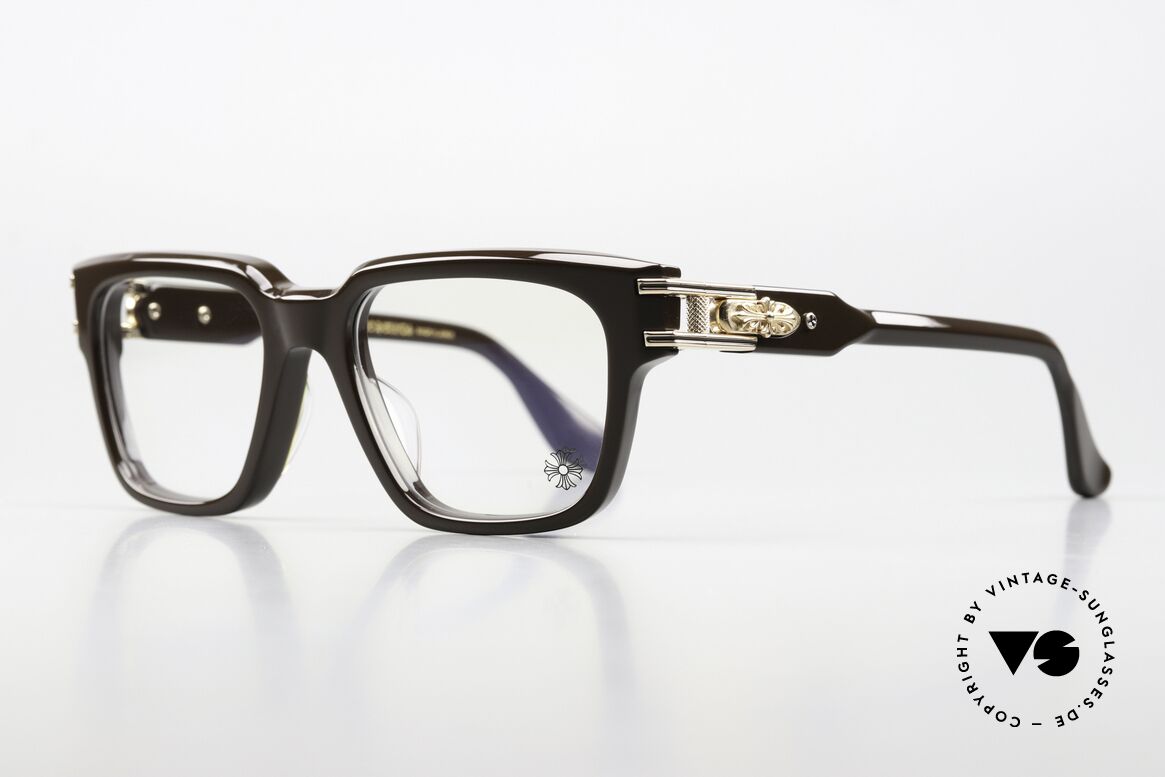 Chrome Hearts Bulge Männerbrille 18kt Vergoldet, 18kt vergoldet Chrome Hearts Dekor-Elemente, Passend für Herren