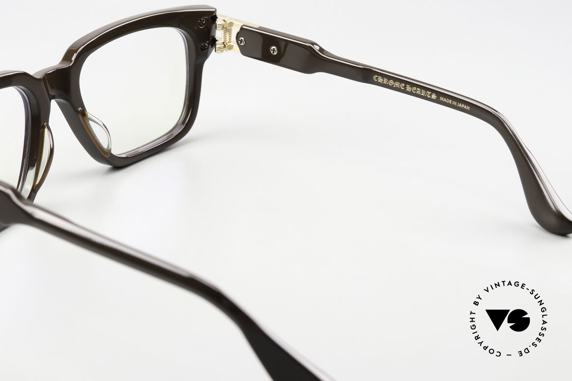 Chrome Hearts Bulge Männerbrille 18kt Vergoldet, Größe: medium, Passend für Herren