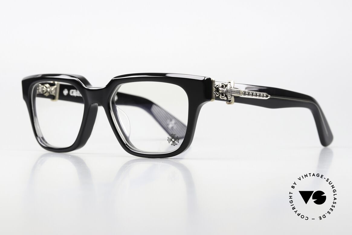 Chrome Hearts Vagillionaire II Männerbrille 925 Silber Rocker, mit 925er Sterling Silber als Dekor-Elemente, Passend für Herren Chrome Hearts Vagillionaire II Männerbrille 925 Silber Rocker, mit 925er Sterling Silber als Dekor-Elemente, Passend für Herren