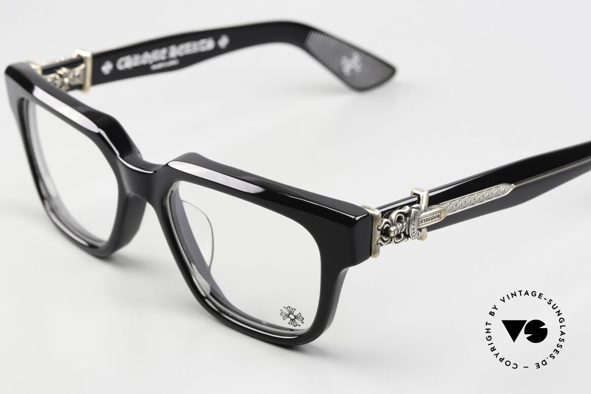 Chrome Hearts Vagillionaire II Männerbrille 925 Silber Rocker, berühmt durch die Biker- und Rocker-Szene, Passend für Herren Chrome Hearts Vagillionaire II Männerbrille 925 Silber Rocker, berühmt durch die Biker- und Rocker-Szene, Passend für Herren