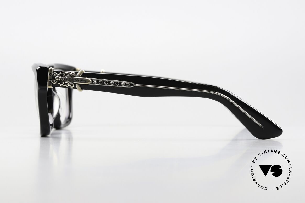 Chrome Hearts Vagillionaire II Männerbrille 925 Silber Rocker, Männer Luxusbrille in M-L Größe 54-19, 152, Passend für Herren Chrome Hearts Vagillionaire II Männerbrille 925 Silber Rocker, Männer Luxusbrille in M-L Größe 54-19, 152, Passend für Herren