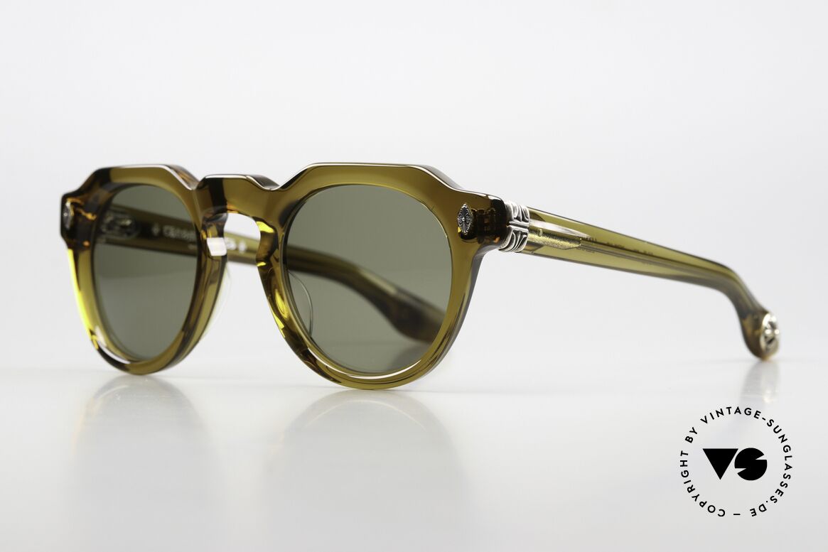 Chrome Hearts Lizard Boot Panto Sonnenbrille 925er Silber, mit 925er Sterling Silber als Dekor-Elemente, Passend für Herren Chrome Hearts Lizard Boot Panto Sonnenbrille 925er Silber, mit 925er Sterling Silber als Dekor-Elemente, Passend für Herren