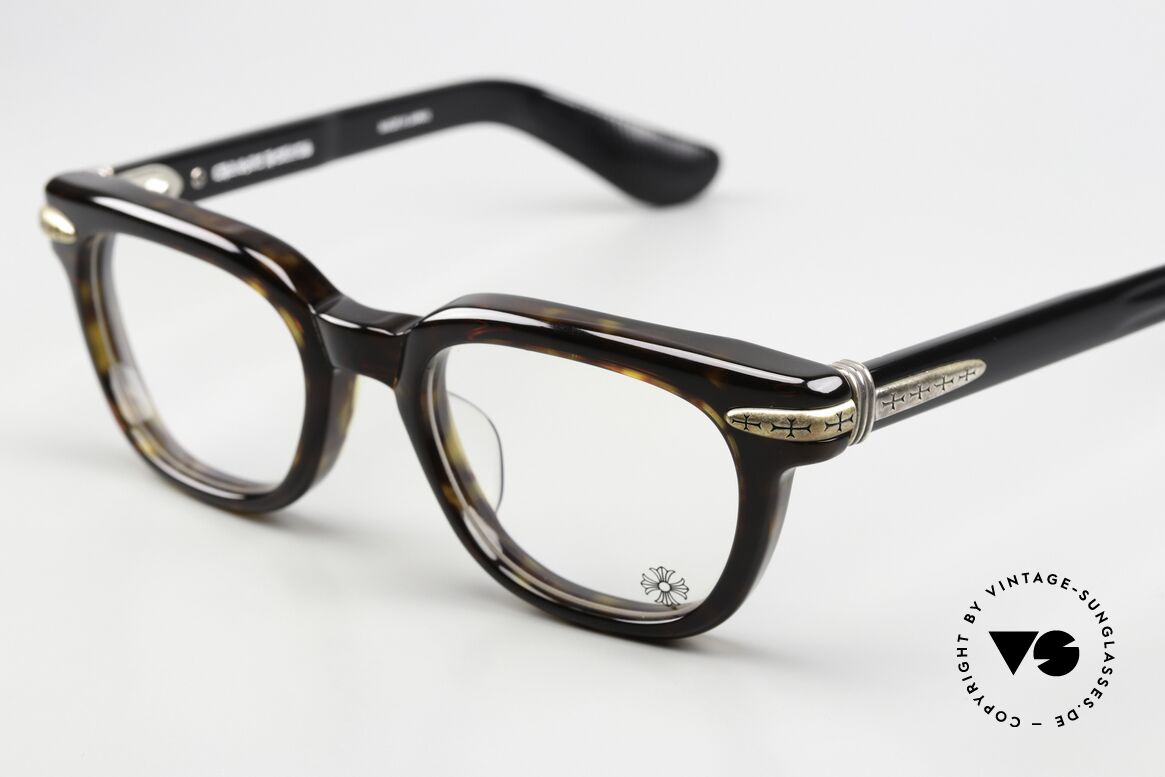 Chrome Hearts Drippin Brille Mit Chrome Hearts Kreuz, charakteristisches Dekor in 925 Sterling Silber, Passend für Herren Chrome Hearts Drippin Brille Mit Chrome Hearts Kreuz, charakteristisches Dekor in 925 Sterling Silber, Passend für Herren