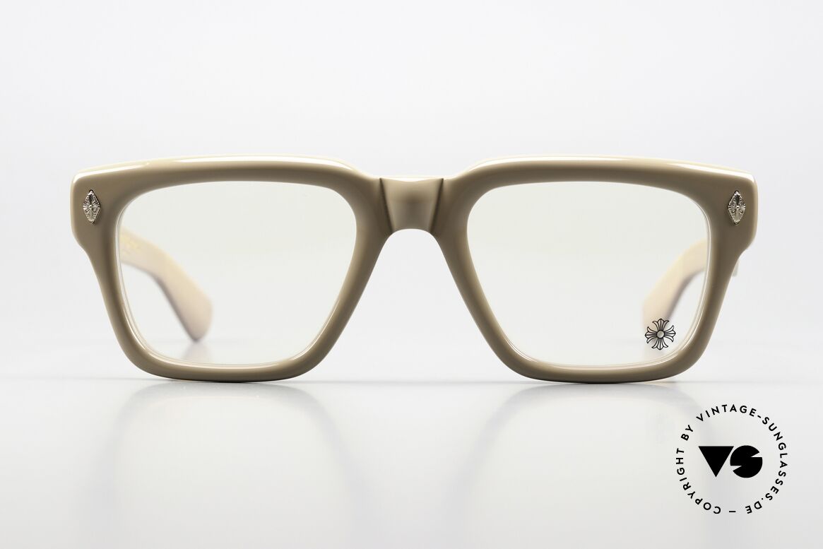 Chrome Hearts Gnarlin CVP 18kt Vergoldetes Dekor, CHROME HEARTS Männerbrille, Mod. Gnarlin, Passend für Herren Chrome Hearts Gnarlin CVP 18kt Vergoldetes Dekor, CHROME HEARTS Männerbrille, Mod. Gnarlin, Passend für Herren
