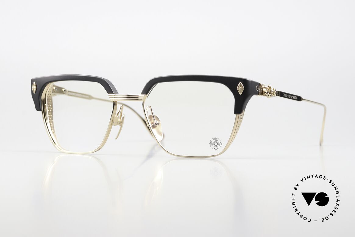 Chrome Hearts LGMA Luxusbrille Titanium 18kt Gold, Chrome Hearts Kombi-Fassung, Mod. LGMA, Passend für Herren Chrome Hearts LGMA Luxusbrille Titanium 18kt Gold, Chrome Hearts Kombi-Fassung, Mod. LGMA, Passend für Herren