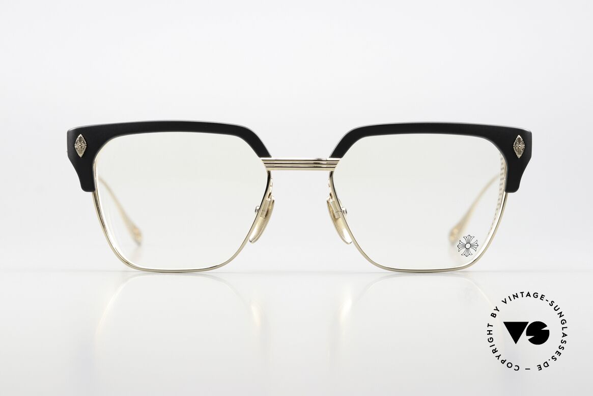 Chrome Hearts LGMA Luxusbrille Titanium 18kt Gold, Chrome Hearts Kombi-Fassung, Mod. LGMA, Passend für Herren
