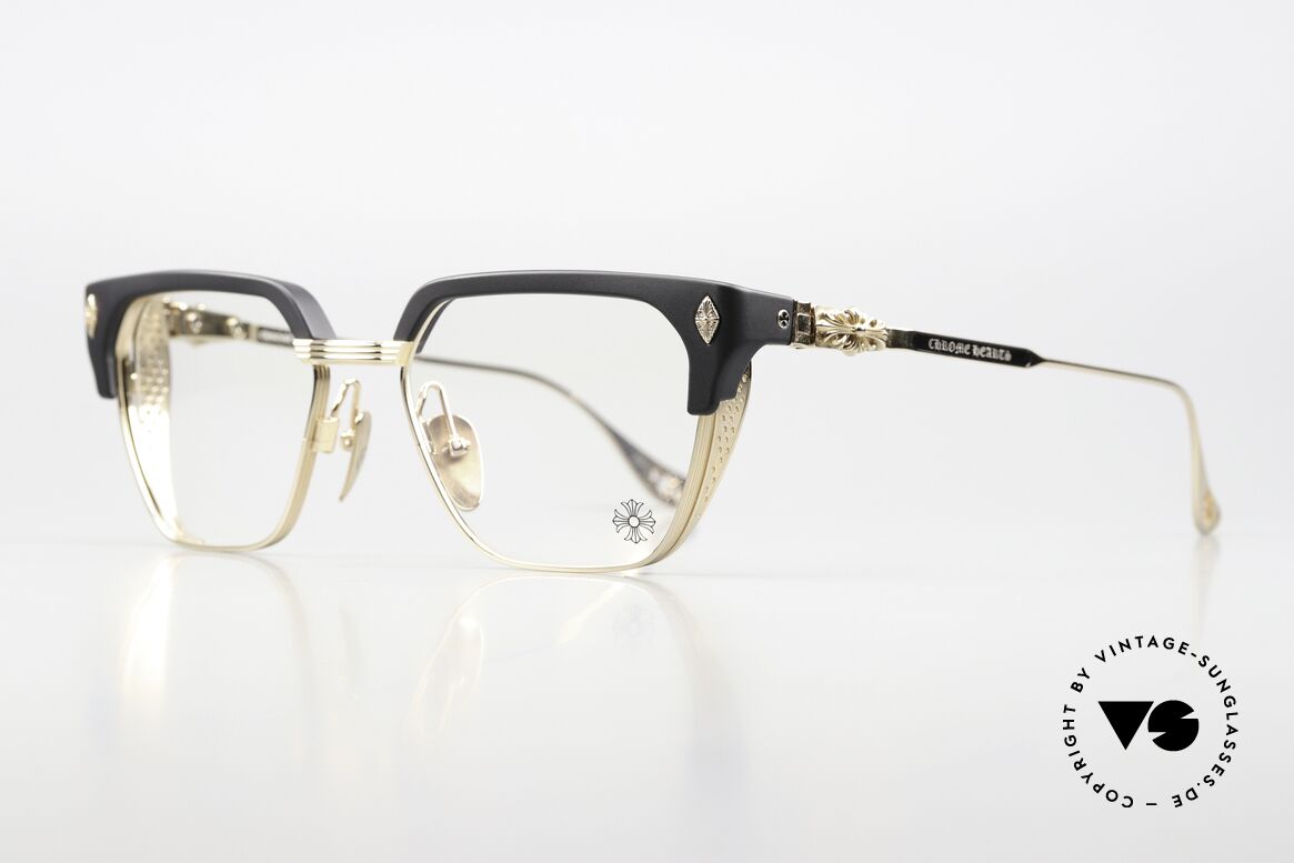 Chrome Hearts LGMA Luxusbrille Titanium 18kt Gold, äußerst hochwertige Legierung = 18kt GP, Passend für Herren Chrome Hearts LGMA Luxusbrille Titanium 18kt Gold, äußerst hochwertige Legierung = 18kt GP, Passend für Herren