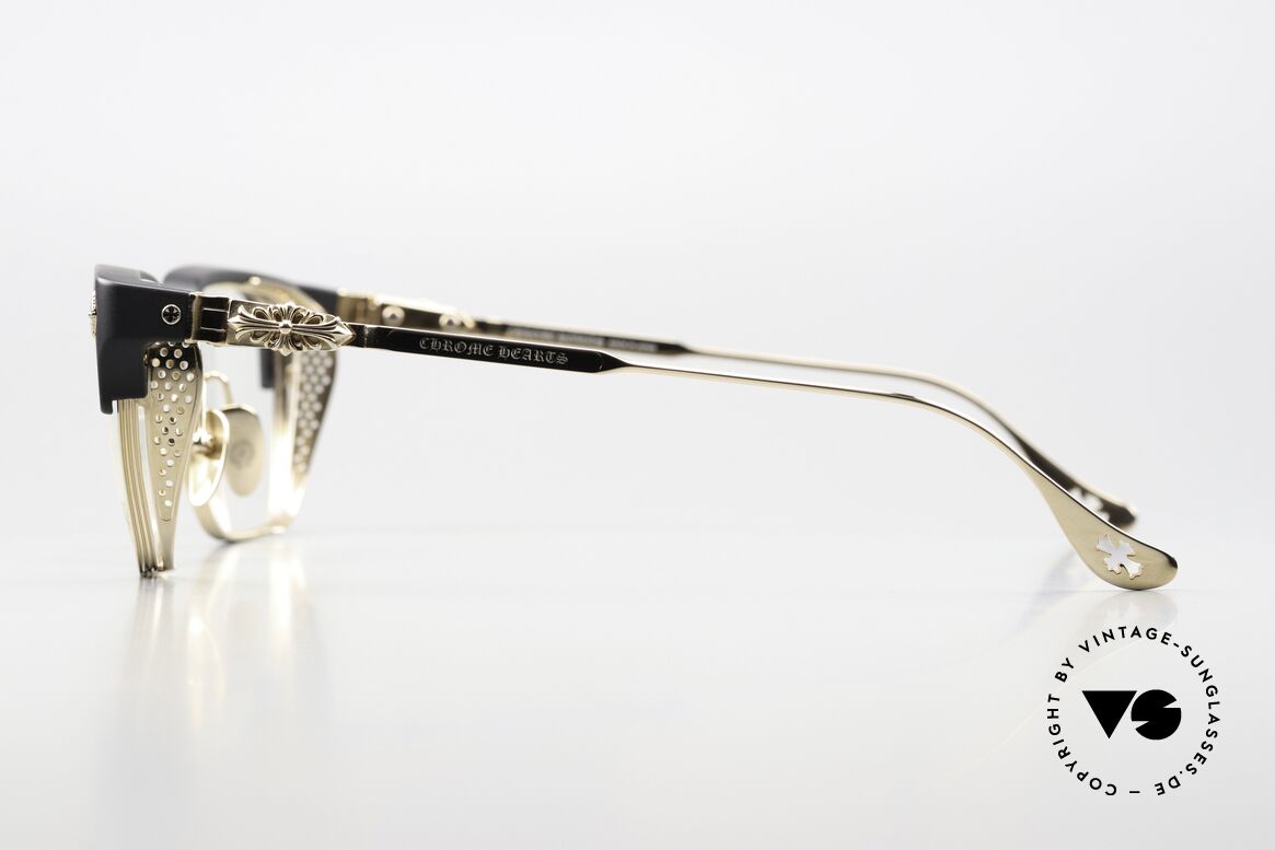 Chrome Hearts LGMA Luxusbrille Titanium 18kt Gold, orig. Chrome Hearts DEMOgläser, Gr. 54-18, Passend für Herren Chrome Hearts LGMA Luxusbrille Titanium 18kt Gold, orig. Chrome Hearts DEMOgläser, Gr. 54-18, Passend für Herren