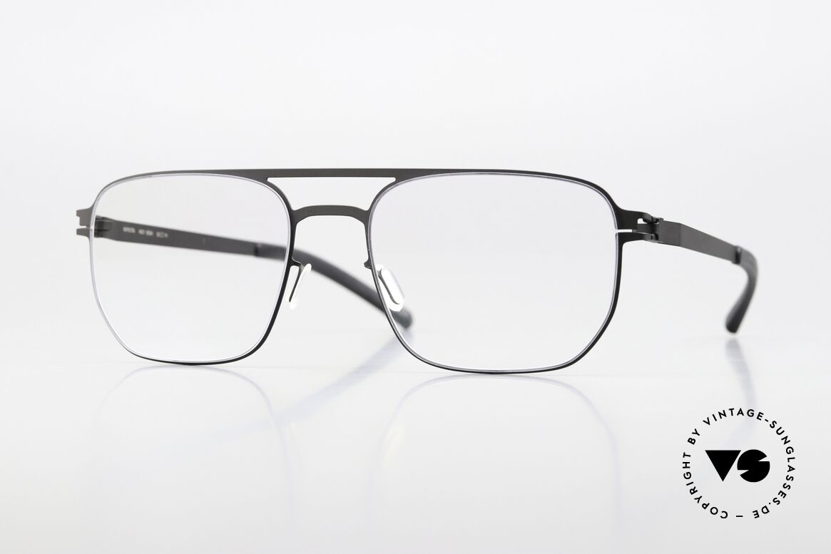 Mykita Rem Men's Brille Doppelbrücke Black, Mykita Brille, Modell REM, Größe 53-19, Color 002, Passend für Herren Mykita Rem Men's Brille Doppelbrücke Black, Mykita Brille, Modell REM, Größe 53-19, Color 002, Passend für Herren