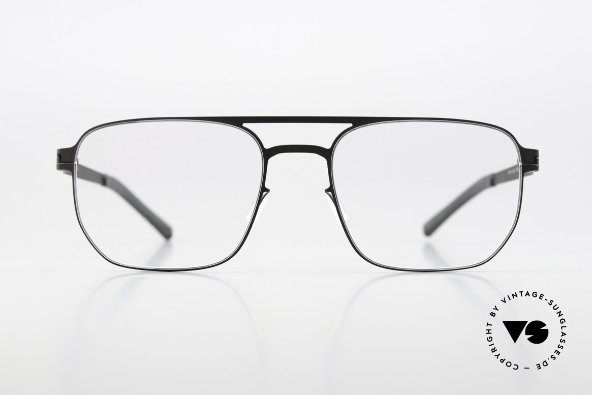Mykita Rem Men's Brille Doppelbrücke Black, eckige Herrenfassung, NO1 Collection v. 2017-2018, Passend für Herren Mykita Rem Men's Brille Doppelbrücke Black, eckige Herrenfassung, NO1 Collection v. 2017-2018, Passend für Herren