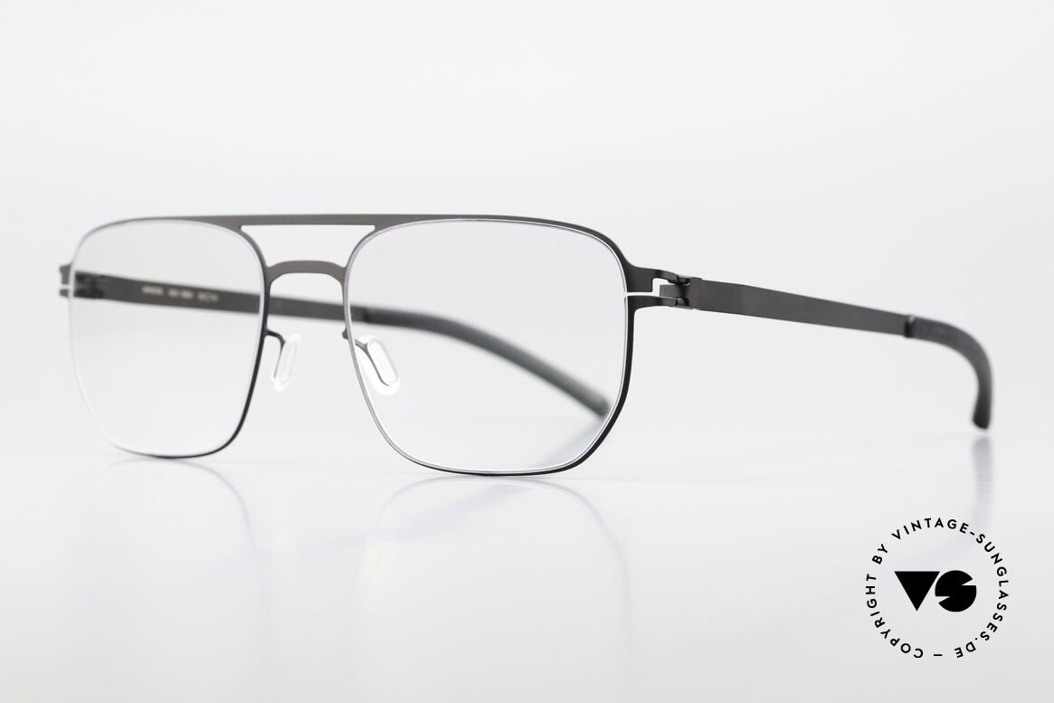 Mykita Rem Men's Brille Doppelbrücke Black, mit Doppelbrücke & in zeitloser Farbe 002 = "Black", Passend für Herren Mykita Rem Men's Brille Doppelbrücke Black, mit Doppelbrücke & in zeitloser Farbe 002 = "Black", Passend für Herren
