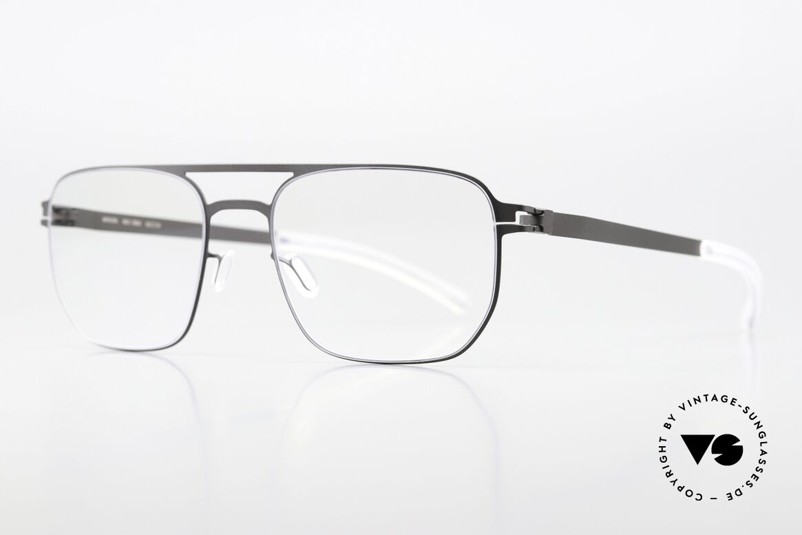 Mykita Rem Men's Metallfassung Storm Grey, mit Doppelbrücke und in Farbe 465 = "STORM GREY", Passend für Herren Mykita Rem Men's Metallfassung Storm Grey, mit Doppelbrücke und in Farbe 465 = "STORM GREY", Passend für Herren