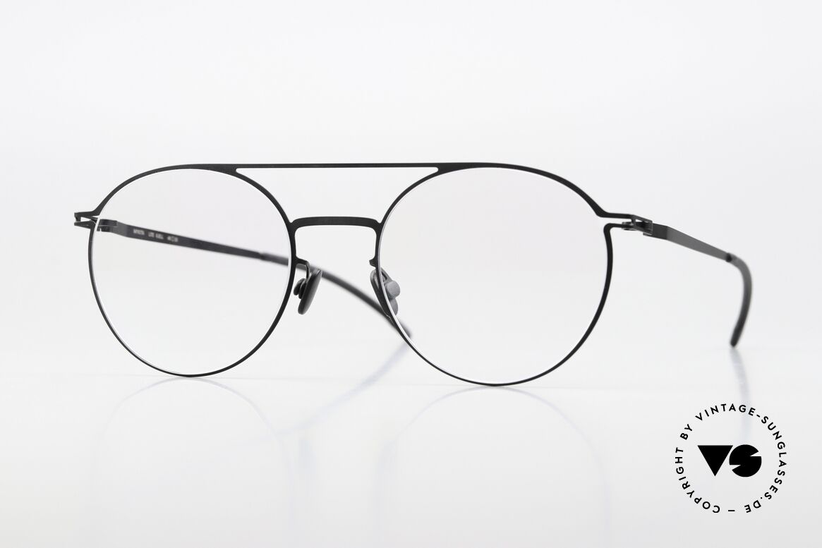 Mykita Kjell Runde Brille Klassisch Schwarz, Mykita Brille, Modell LITE Kjell, Gr. 49-20, color 002, Passend für Herren und Damen Mykita Kjell Runde Brille Klassisch Schwarz, Mykita Brille, Modell LITE Kjell, Gr. 49-20, color 002, Passend für Herren und Damen