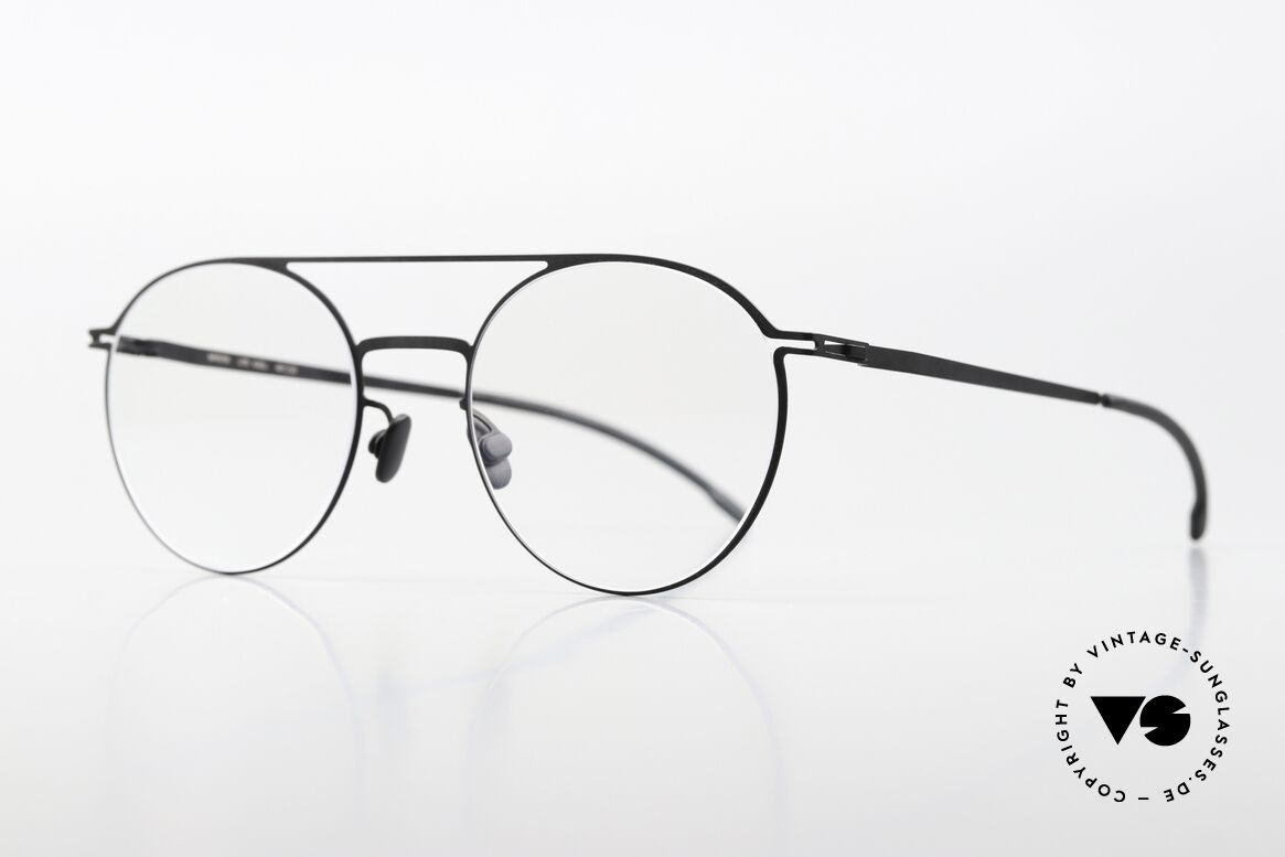 Mykita Kjell Runde Brille Klassisch Schwarz, color code 002 = "Black" (mit klaren DEMO-Gläsern), Passend für Herren und Damen Mykita Kjell Runde Brille Klassisch Schwarz, color code 002 = "Black" (mit klaren DEMO-Gläsern), Passend für Herren und Damen