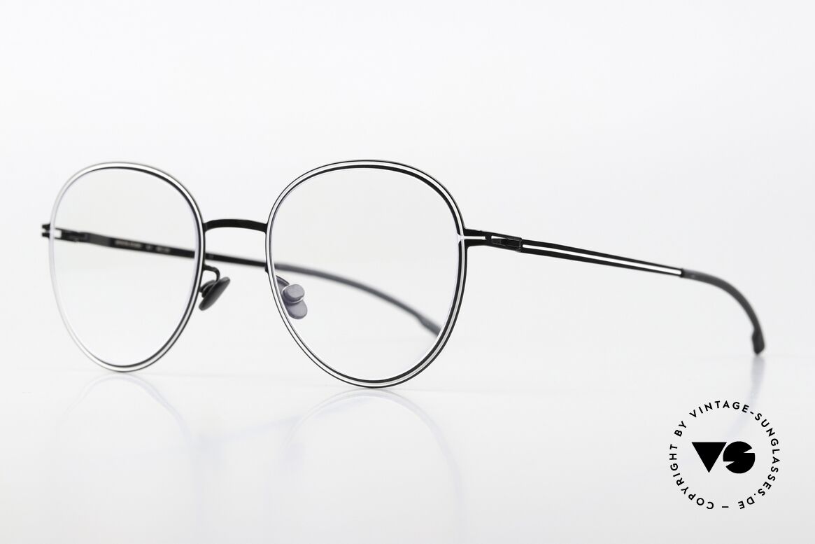 Mykita Studio 6.7 High Fashion Brille Black White, ultrafeine Linien folgen der Kontur des Rahmens, Passend für Damen Mykita Studio 6.7 High Fashion Brille Black White, ultrafeine Linien folgen der Kontur des Rahmens, Passend für Damen