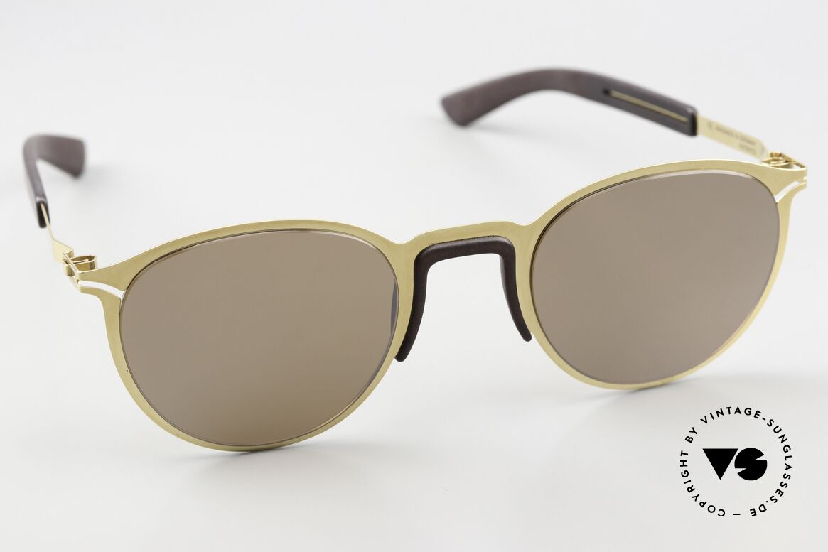 Mykita Mylon Tulip Gold Ebony Brown Siennabrown, ungetragene vintage Sonnenbrille von 2016/17, Passend für Herren und Damen Mykita Mylon Tulip Gold Ebony Brown Siennabrown, ungetragene vintage Sonnenbrille von 2016/17, Passend für Herren und Damen