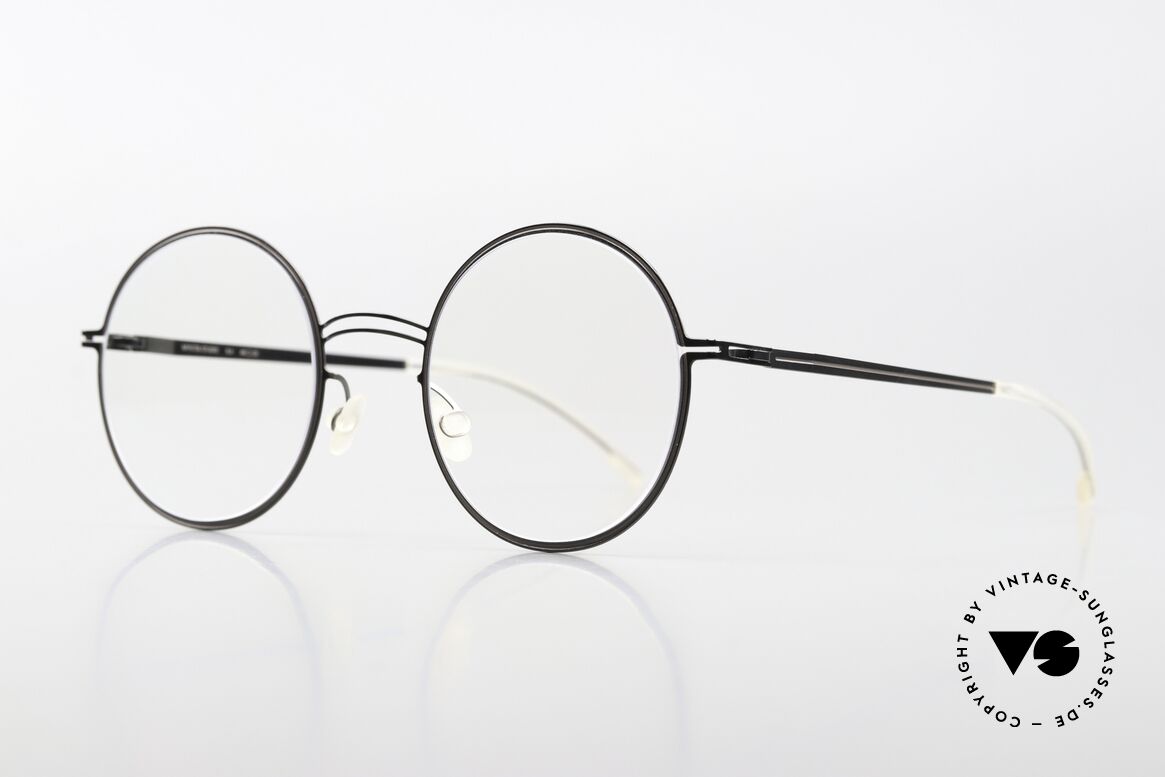Mykita Studio 6.4 Damenbrille Shiny Graphite Mole, ultrafeine Linien folgen der Kontur des Rahmens, Passend für Damen
