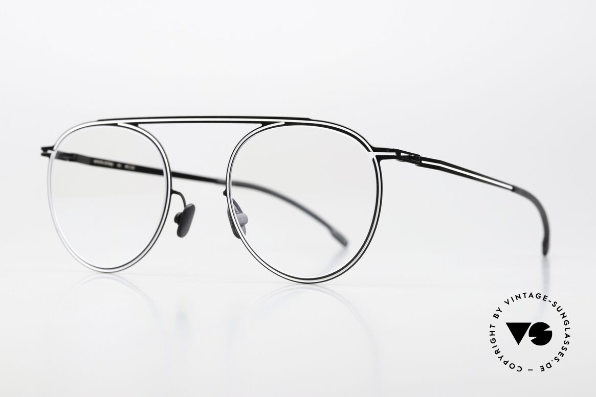 Mykita Studio 6.5 Psychedelischer 1960's Effekt, ultrafeine Linien folgen der Kontur des Rahmens, Passend für Herren und Damen