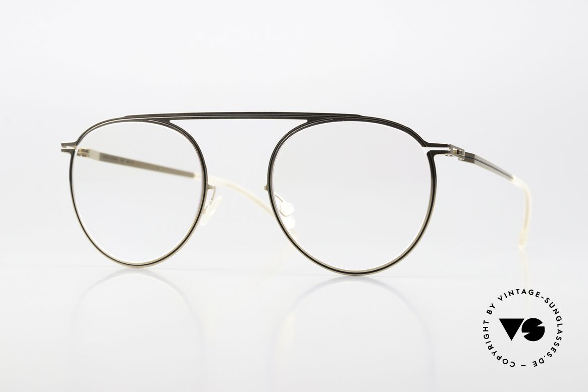 Mykita Studio 6.5 Champagne Gold Black Design, MYKITA Studio 6.5 Brille, Größe 48-22, color 342, Passend für Damen Mykita Studio 6.5 Champagne Gold Black Design, MYKITA Studio 6.5 Brille, Größe 48-22, color 342, Passend für Damen