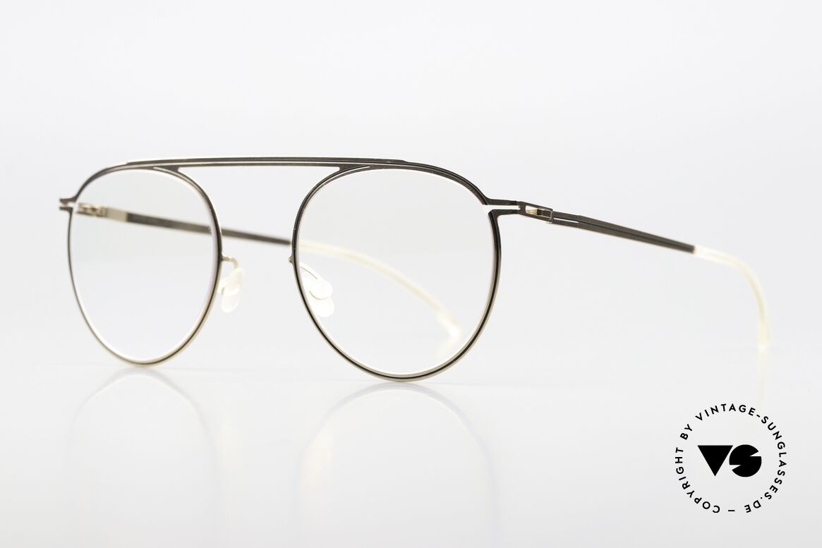 Mykita Studio 6.5 Champagne Gold Black Design, ultrafeine Linien folgen der Kontur des Rahmens, Passend für Damen Mykita Studio 6.5 Champagne Gold Black Design, ultrafeine Linien folgen der Kontur des Rahmens, Passend für Damen