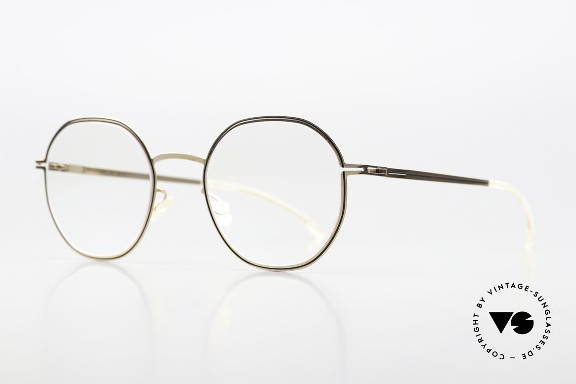 Mykita Studio 6.6 Rahmen Champagne Gold Black, ultrafeine Linien folgen der Kontur des Rahmens, Passend für Damen Mykita Studio 6.6 Rahmen Champagne Gold Black, ultrafeine Linien folgen der Kontur des Rahmens, Passend für Damen