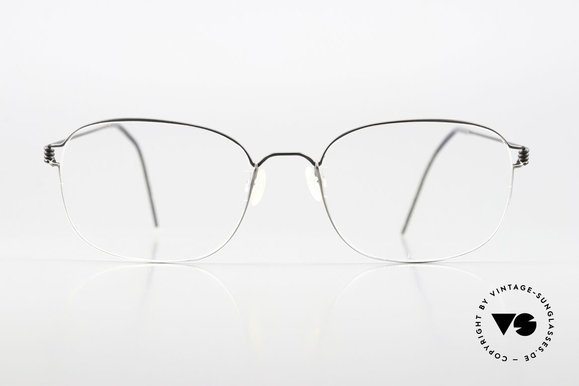 Lindberg Mars 54 Air Titan Rim Titanrahmen Mattschwarz Grau, Modell MARS aus den 90ern in mattschwarz und grau, Passend für Herren