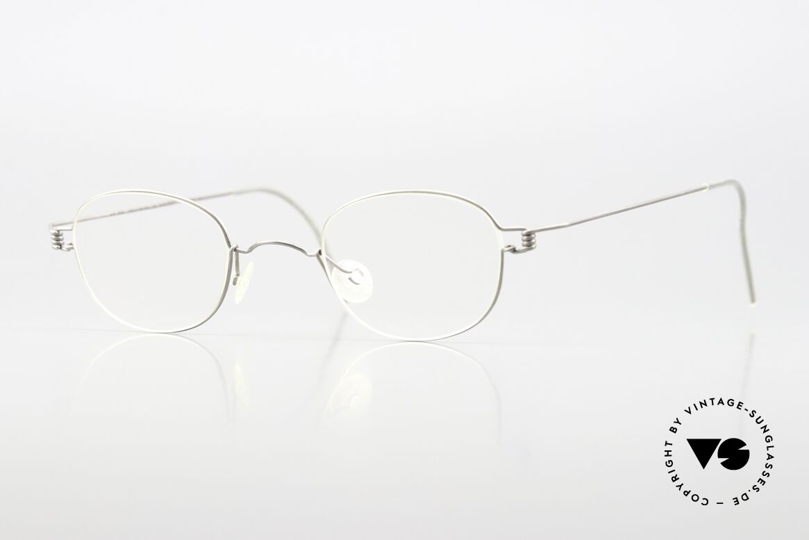 Lindberg Indus Air Titan Rim Kleine Brille Titanium Klassiker, Lindberg Brille aus der 90er Jahre Air Titan Rim Serie, Passend für Herren und Damen Lindberg Indus Air Titan Rim Kleine Brille Titanium Klassiker, Lindberg Brille aus der 90er Jahre Air Titan Rim Serie, Passend für Herren und Damen