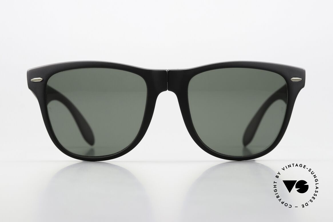 Ray Ban Wayfarer II Folding Faltbare Wayfarer Sonnenbrille, seltene Ray-Ban Wayfarer Faltsonnenbrille, Passend für Herren