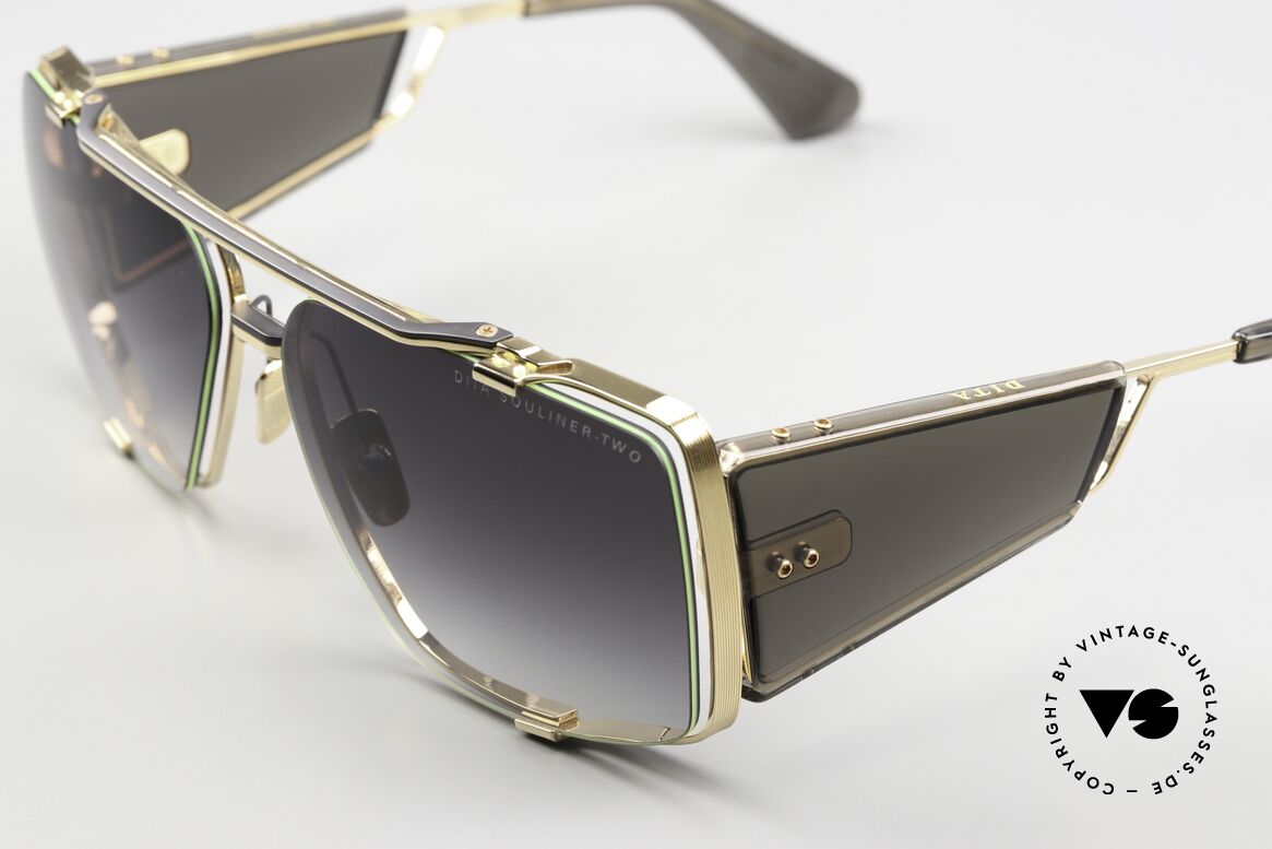 DITA Souliner Two Eye-Catcher Sonnenbrille, massives Rahmen-Design; insbesondere die Bügel, Passend für Herren