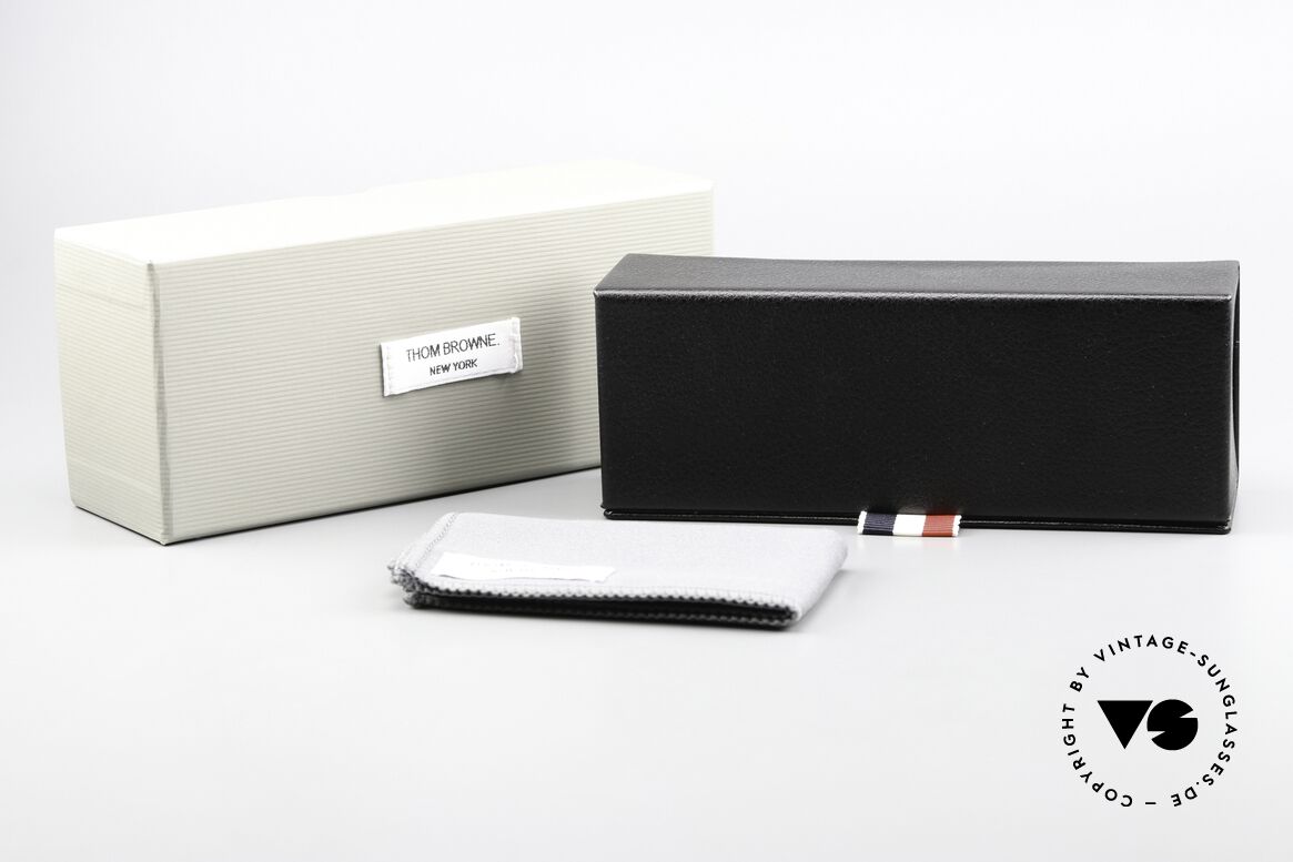 Thom Browne TBS800 Eckige Herrensonnenbrille, Größe: medium, Passend für Herren