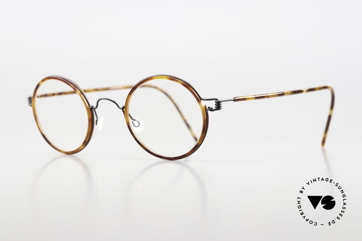 Lindberg Harley Air Titan Rim Runde Brille Damen & Herren, markant veredelte Air Titanium Version mit Azetat-Rand, Passend für Herren und Damen Lindberg Harley Air Titan Rim Runde Brille Damen & Herren, markant veredelte Air Titanium Version mit Azetat-Rand, Passend für Herren und Damen