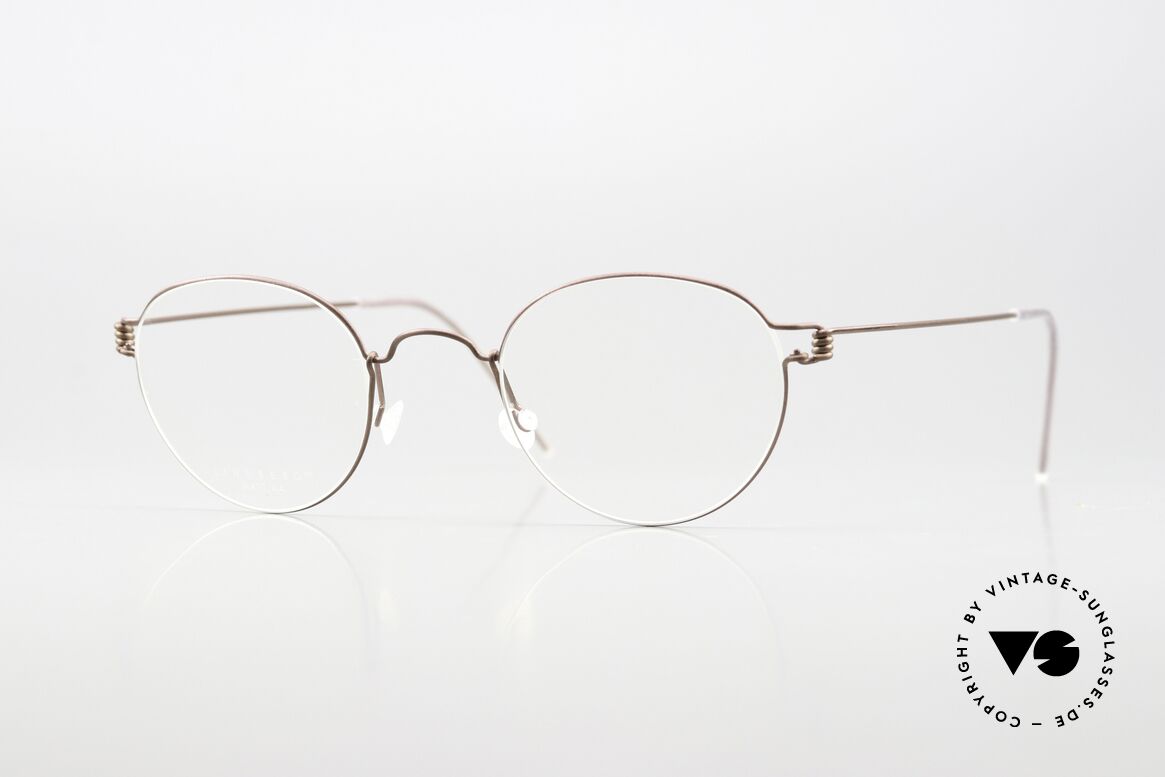 Lindberg Matt 44 Air Titan Rim Kleine Pantobrille Unisex, LINDBERG Air Titanium Rim Brille in Größe 44-22, 145, Passend für Herren und Damen