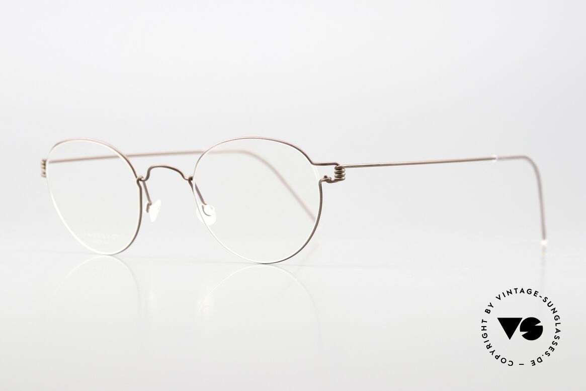 Lindberg Matt 44 Air Titan Rim Kleine Pantobrille Unisex, so zeitlos, stilvoll und innovativ = Prädikat "VINTAGE", Passend für Herren und Damen