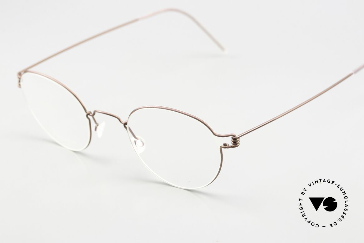 Lindberg Matt 44 Air Titan Rim Kleine Pantobrille Unisex, extrem stabile Fassung, flexibel & elastisch, und nur 3g, Passend für Herren und Damen