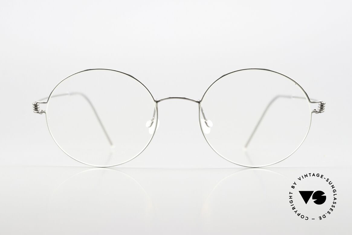Lindberg Dakota 51 Air Titan Rim Runde Brille Damen Und Herren, runde Brillenfassung in Farbe P10 = 'silber poliert', Passend für Herren und Damen Lindberg Dakota 51 Air Titan Rim Runde Brille Damen Und Herren, runde Brillenfassung in Farbe P10 = 'silber poliert', Passend für Herren und Damen