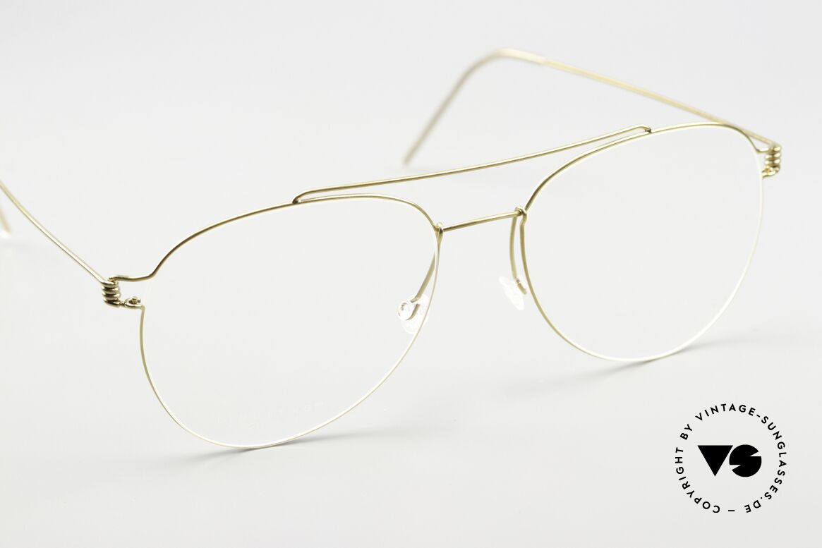 Lindberg Sonny 53 Air Titan Rim Pilotenbrille Damen Und Herren, ungetragenes Designerstück mit LINDBERG Hart-Etui, Passend für Herren und Damen