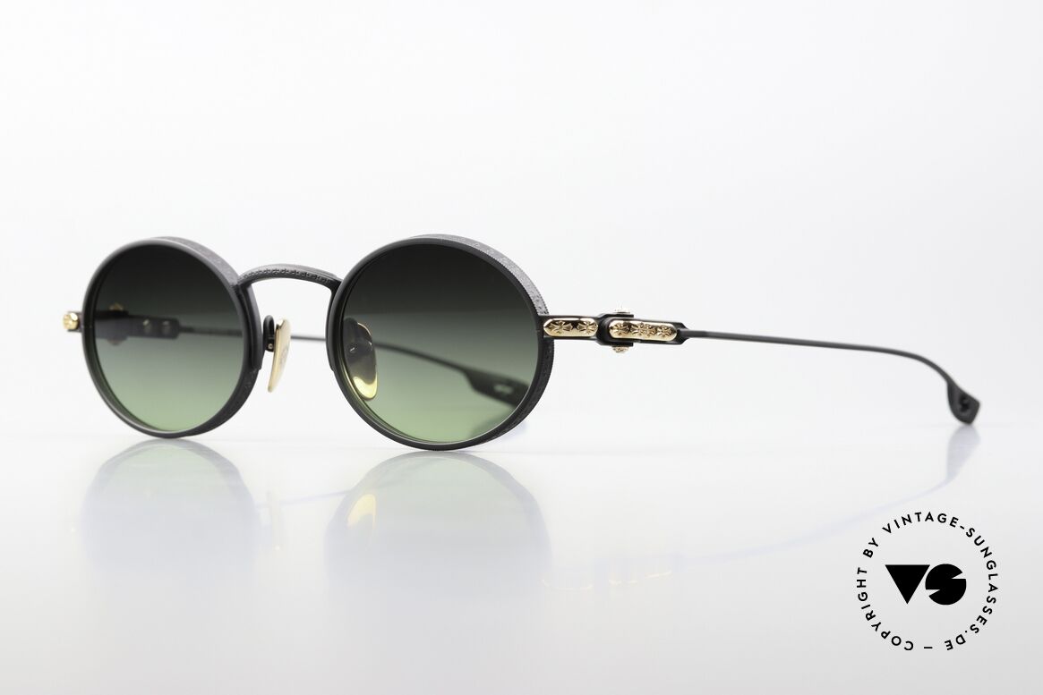 Chrome Hearts Honey Dipped Ozzy Osbourne Style Brille, ovaler Rahmen mit vielen aufwendigen Gravuren, Passend für Herren und Damen Chrome Hearts Honey Dipped Ozzy Osbourne Style Brille, ovaler Rahmen mit vielen aufwendigen Gravuren, Passend für Herren und Damen