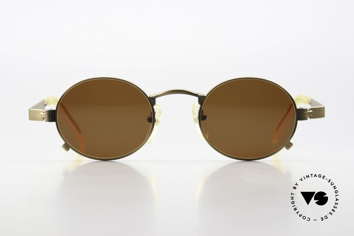 Jean Paul Gaultier 56-1173 Made in Japan Brille Von 1996, genial markant mit sehr speziellen Bügelscharnieren, Passend für Herren Jean Paul Gaultier 56-1173 Made in Japan Brille Von 1996, genial markant mit sehr speziellen Bügelscharnieren, Passend für Herren