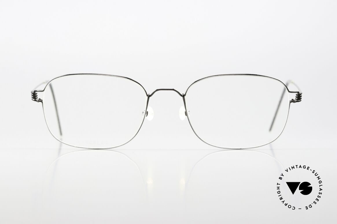 Lindberg Mars 52 Air Titan Rim Herrenbrille Klassisch Zeitlos, Herrenbrille, Modell MARS, color PU9 = polished black, Passend für Herren