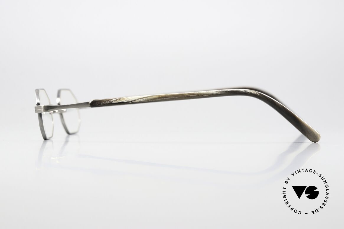 Lunor ST4 E-BT Achteckig Titan Antik Silber, ungetragenes Original mit Etui (ein Sammlerstück), Passend für Herren und Damen