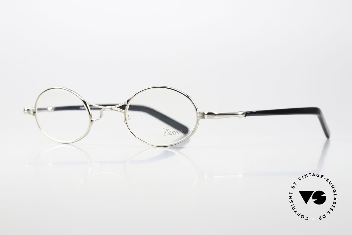 Lunor X-Bridge Oval Sehr Edle Brille Platin Plattiert, LUNOR = ehrliches Handwerk mit Liebe zum Detail, Passend für Herren und Damen Lunor X-Bridge Oval Sehr Edle Brille Platin Plattiert, LUNOR = ehrliches Handwerk mit Liebe zum Detail, Passend für Herren und Damen