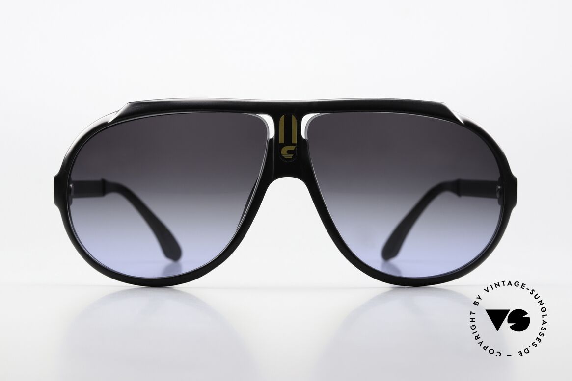 Carrera 5512 2in1 Sonnenbrille Schwarz Grün, berühmte Filmsonnenbrille von 1984 (echter Klassiker), Passend für Herren Carrera 5512 2in1 Sonnenbrille Schwarz Grün, berühmte Filmsonnenbrille von 1984 (echter Klassiker), Passend für Herren