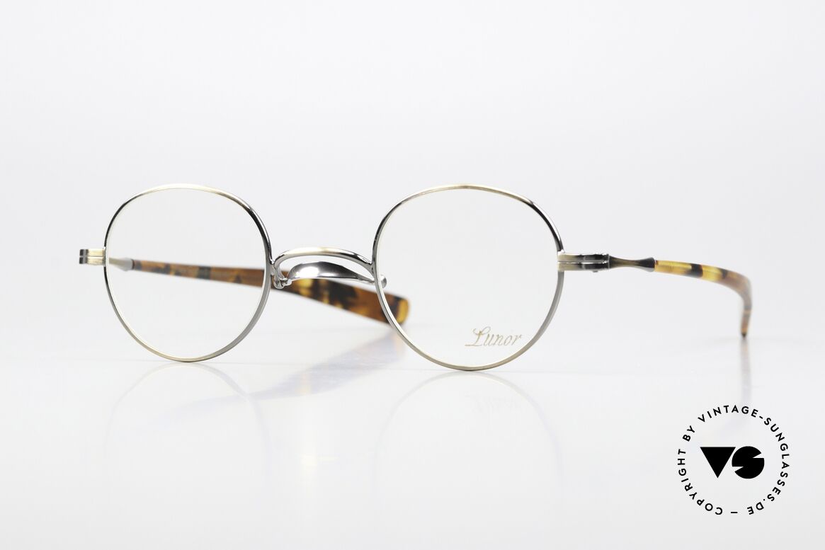 Lunor Swing A 32 Panto Antik Gold Und Silberner Steg, alte Lunor Brille mit Schaukelsteg bzw. Schwenksteg, Passend für Herren und Damen Lunor Swing A 32 Panto Antik Gold Und Silberner Steg, alte Lunor Brille mit Schaukelsteg bzw. Schwenksteg, Passend für Herren und Damen