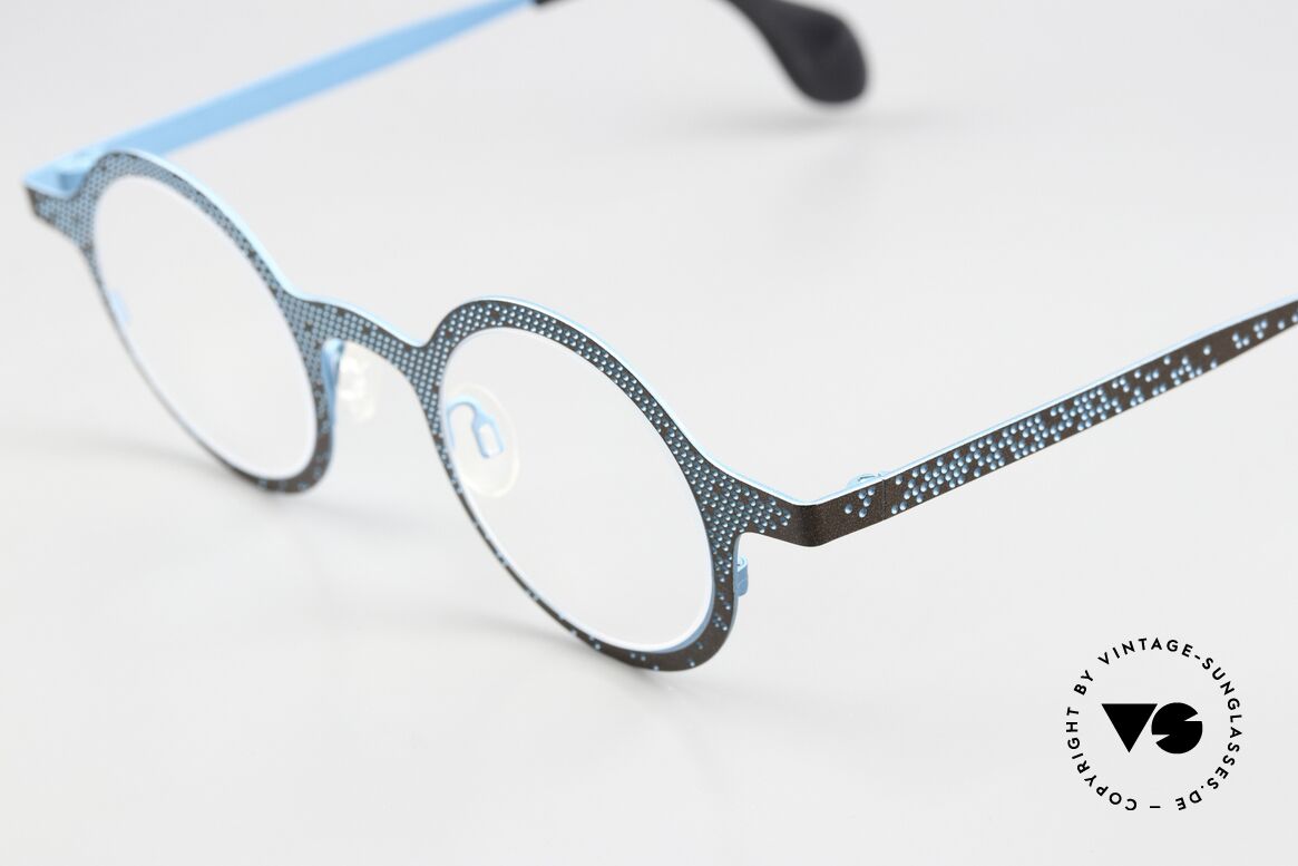 Theo Belgium Mille 64 Runde Brille Punkte-Muster, das gepunktete Muster macht die Brille lebendig, Passend für Herren und Damen Theo Belgium Mille 64 Runde Brille Punkte-Muster, das gepunktete Muster macht die Brille lebendig, Passend für Herren und Damen
