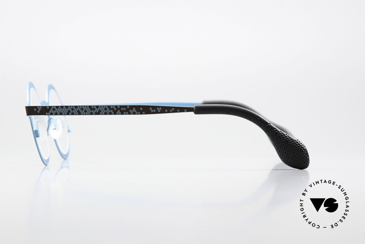 Theo Belgium Mille 64 Runde Brille Punkte-Muster, ungetragen; wie alle unsere vintage Theo Brillen, Passend für Herren und Damen Theo Belgium Mille 64 Runde Brille Punkte-Muster, ungetragen; wie alle unsere vintage Theo Brillen, Passend für Herren und Damen